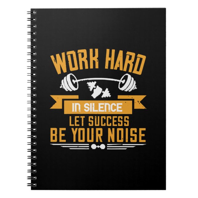 Cuaderno Trabajar duro (Frente)