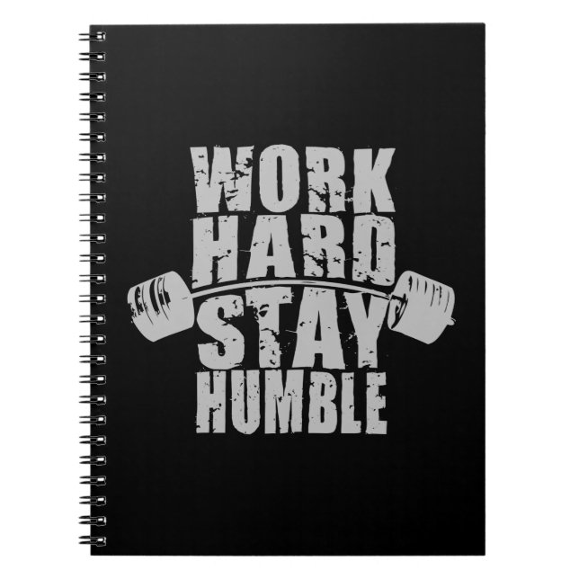 Cuaderno Trabajar duro, mantenerse humilde - Formar motivac (Frente)