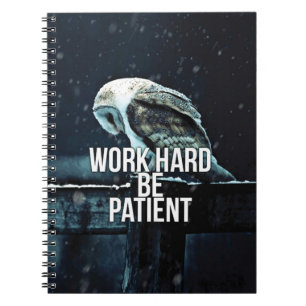 Cuaderno Trabajar duro, ser paciente - Motivación