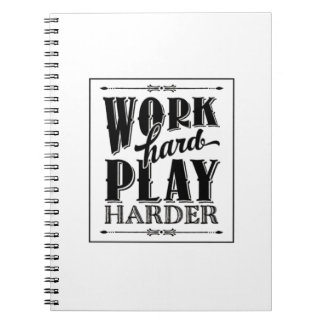 Cuaderno Trabajar duro y tan duro esencial