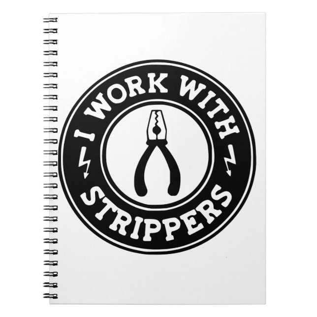 Cuaderno Trabajo Con Strippers #USAPatriotGraphics (Frente)
