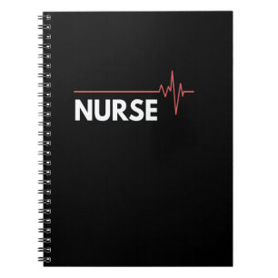 Cuaderno Trabajo de enfermera corazón duro trabajo hospital