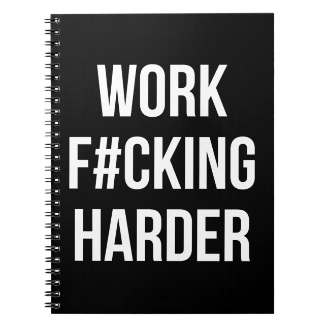 Cuaderno Trabajo F#cking Harder - Motivación de entrenamien (Frente)