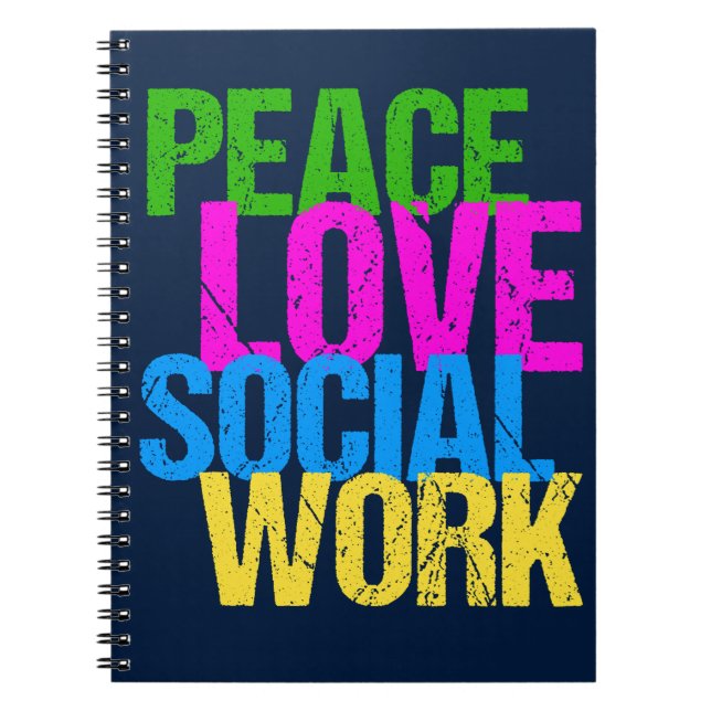 Cuaderno Trabajo social del amor de la paz (Frente)