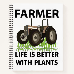 Cuaderno Tractor agrícola campo agricultor 