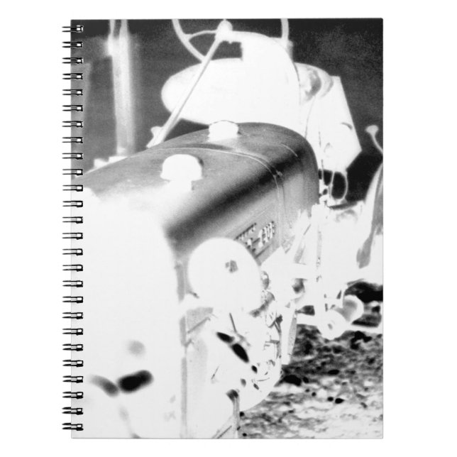 Cuaderno Tractor Antiguo - negativo (Frente)