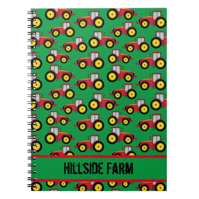 Cuaderno Tractor rural campesino campesino campesino artesa (Frente)