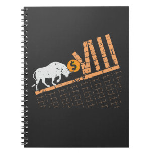 Cuaderno Trader Crypto Asset Trader Bull Trend Art
