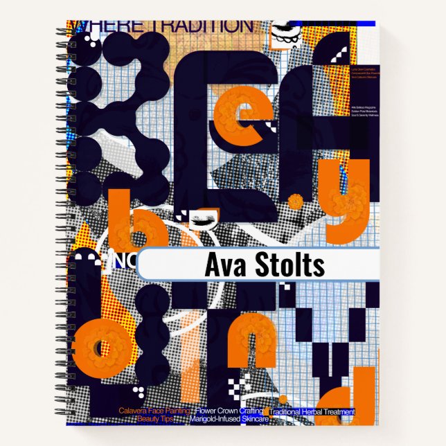 Cuaderno Tradición de nombre personalizado se encuentra con (Anverso)