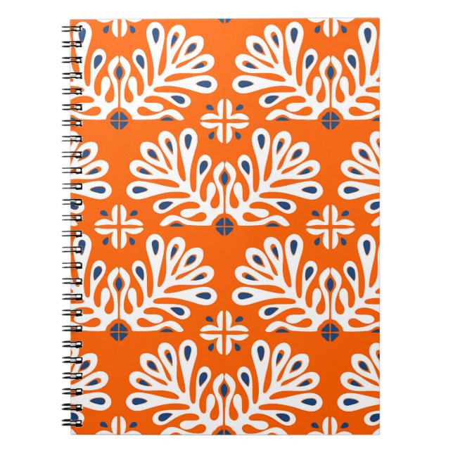 Cuaderno Tradición escandinava: Mosaico étnico floral. (Frente)