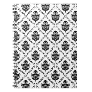 Cuaderno Traditional Black Damask