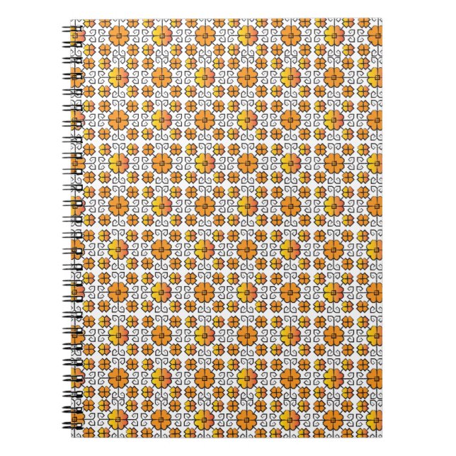 Cuaderno Traditional Latvian SUN sign geometric pattern V (Frente)