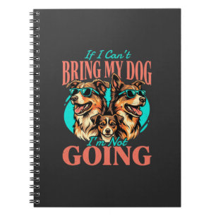 Cuaderno Trae a mi perro amante de los perros retro