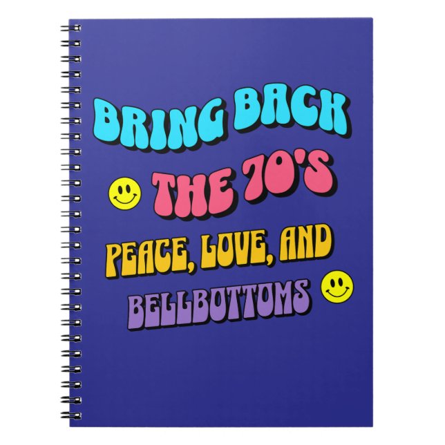 Cuaderno Traer de vuelta los ’70 (Frente)