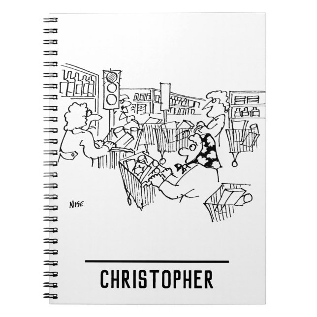 Cuaderno Tráfico de luces en un supermercado (Frente)