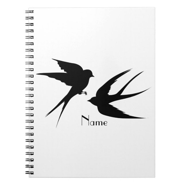 Cuaderno Tragar pájaros Silhouettes Thunder_Cove (Frente)