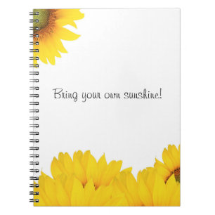 Cuaderno Traiga sus propios girasoles solares