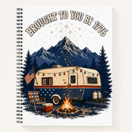 Cuaderno Trailer de Camping del 4 de Julio Montañas