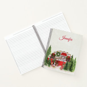 Cuaderno Tráiler de Navidad Campista Tema Outdoorsy