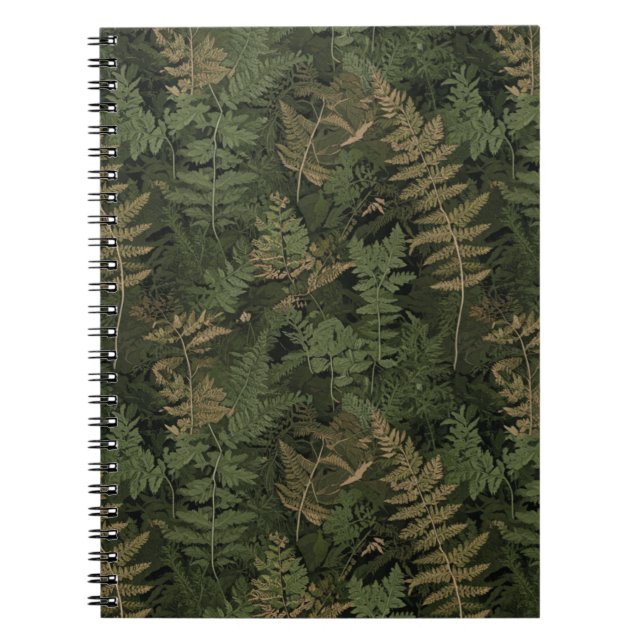 Cuaderno Traje de Camuflaje de Helecho (Frente)
