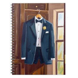 Cuaderno Traje de gala para padrinos | Acuarela de soltero
