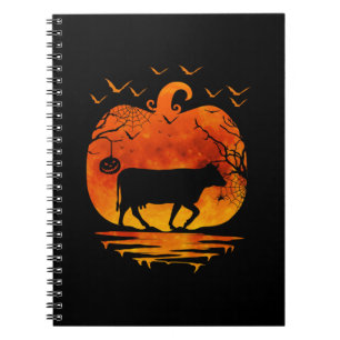 CUADERNO TRAJE DE VACA PARA HALLOWEEN CALABAZA TEMPORADA DE