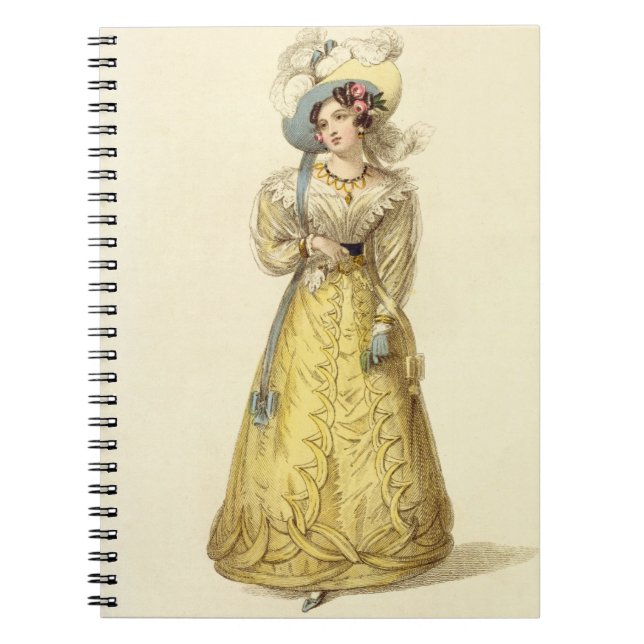 Cuaderno Traje del carro, placa de moda del R de Ackermann (Frente)