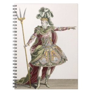 Cuaderno Traje para Neptuno en varias óperas, grabado cerc