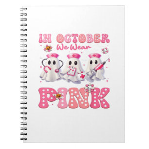 Cuaderno Trajes de enfermera Boo de octubre rosa para Hallo