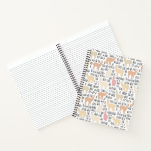 Cuaderno Trama De Alpacas