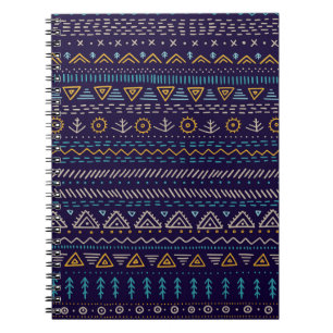Cuaderno Trampa a mano: Patrón étnico sin foco