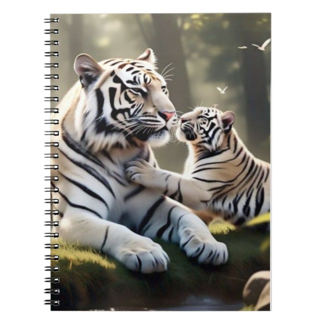 Cuaderno Tranquil Tiger Notebook – Elegant Animal Journal (Frente)
