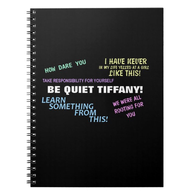 Cuaderno ¡Tranquila Tiffany! (Frente)