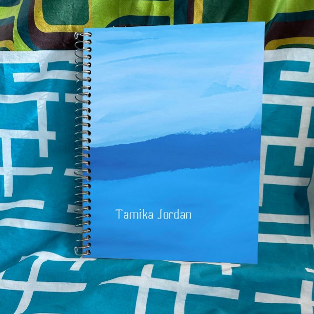 Cuaderno Tranquilidad de acuarela azul (Subido por el creador)