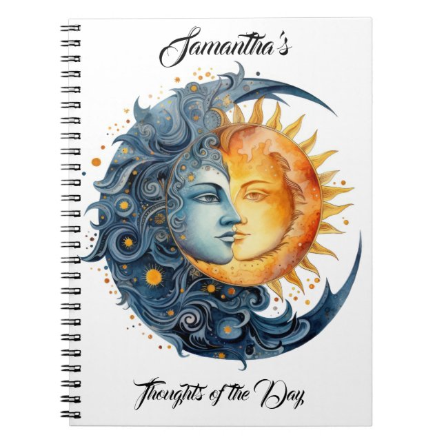 Cuaderno Tranquilidad lunar creatividad astrología -PERSONA (Frente)