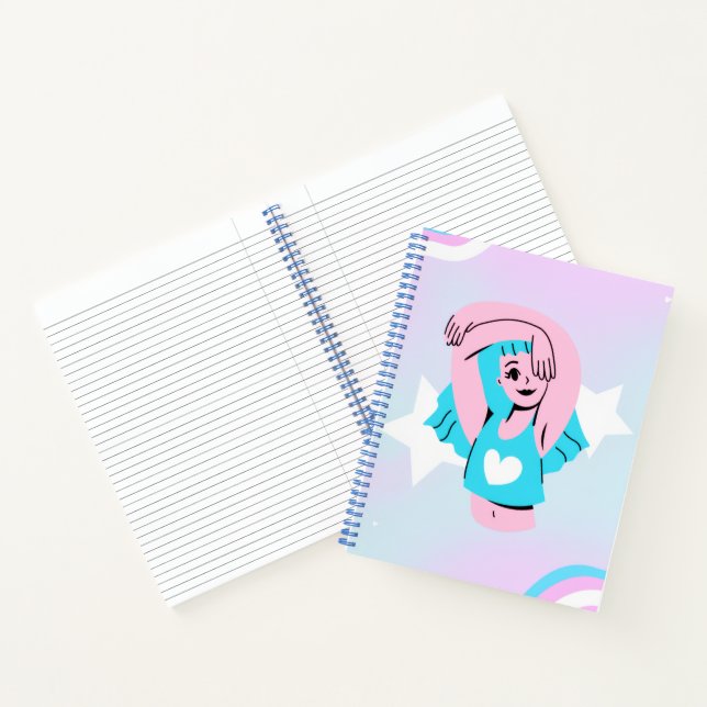 Cuaderno Trans art on deluxe spiral notebook (Interior)