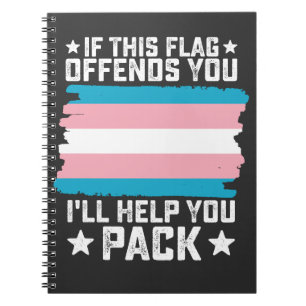 Cuaderno Trans Si Esta Bandera Te Ofende Te Ayudaré A Hacer