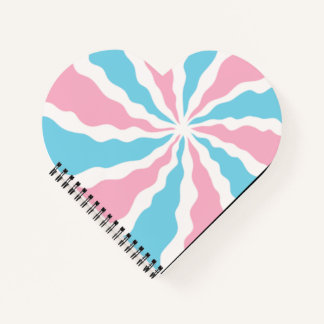 Cuaderno Trans swirl heart notebook