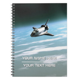 Cuaderno Transbordador espacial. Personalizable