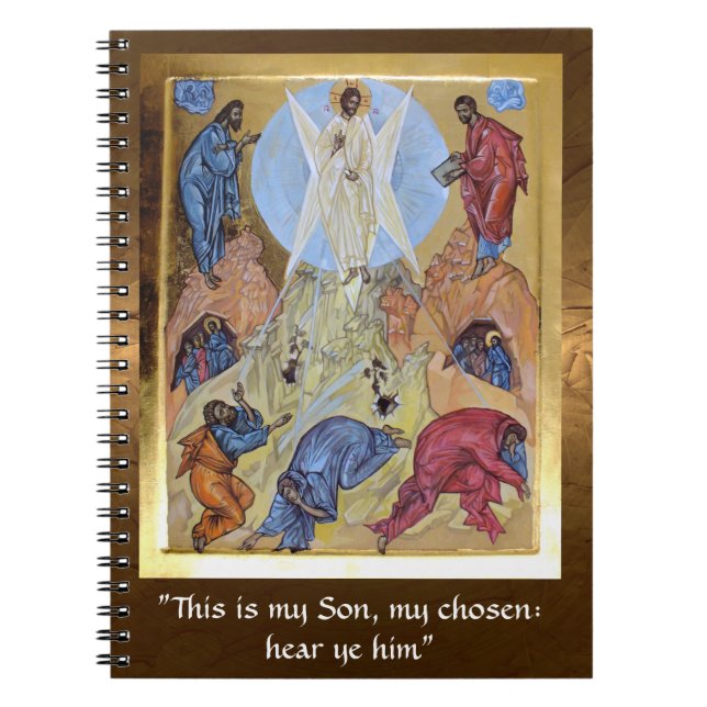 Cuaderno Transfiguración de Cristo (Frente)