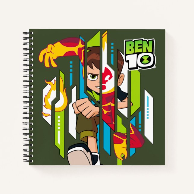 Cuaderno Transformación del ADN de Ben 10 Heatblast (Anverso)