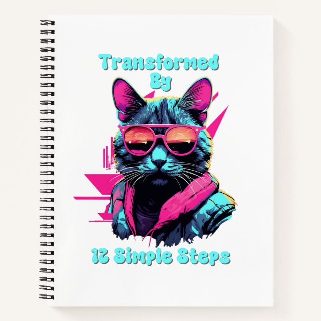 Cuaderno Transformado por 12 pasos simples, AA, NA, Al-Anon (Anverso)