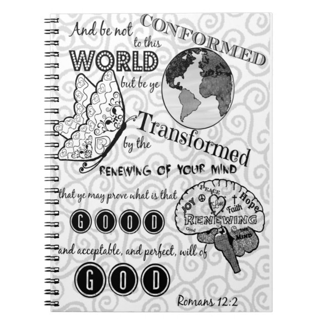 Cuaderno Transforme el 12:2 de los romanos (Frente)