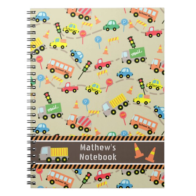 Cuaderno Transportation Brown.  Notebook (Frente)