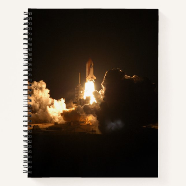 Cuaderno Transporte espacial Tierra Nocturna Nocturna Canva (Anverso)