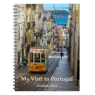 Cuaderno Tranvía de Lisboa, mi visita a Portugal Texto Pers