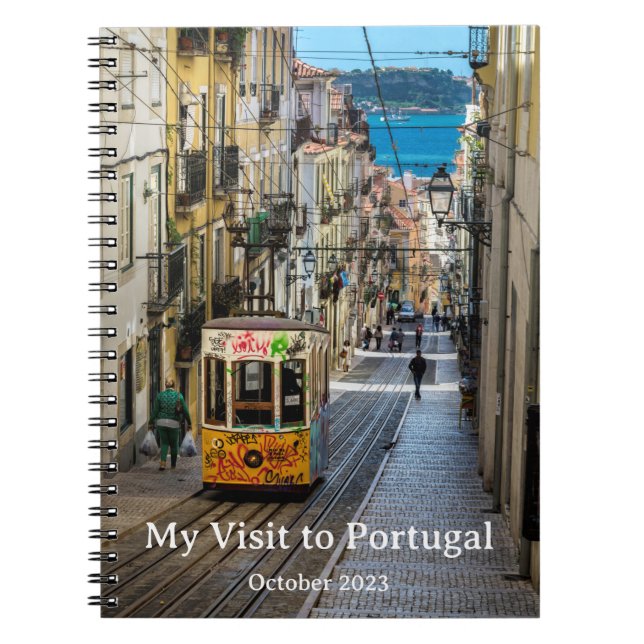 Cuaderno Tranvía de Lisboa, mi visita a Portugal Texto Pers (Frente)