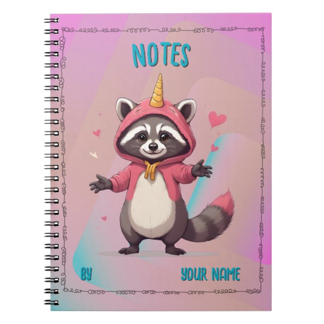 Cuaderno Trash Panda Notebook - Notizbuch - Customizable (Frente)