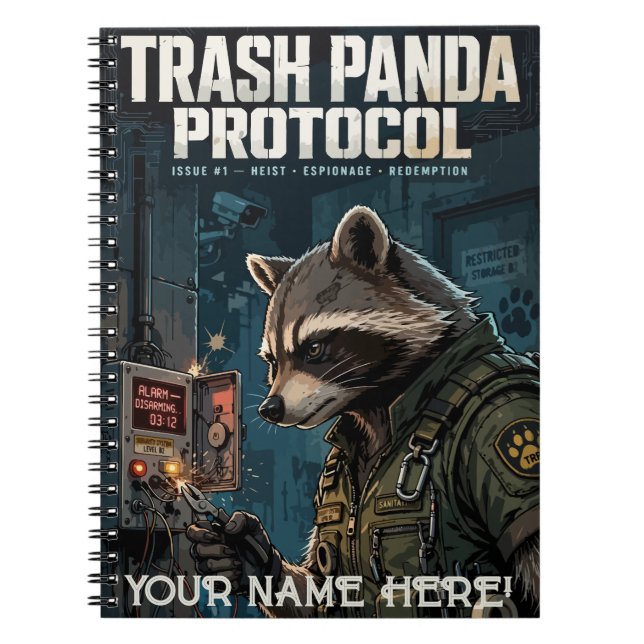 Cuaderno Trash Panda Protocol (Frente)