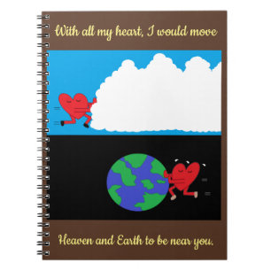 Cuaderno Trasladando el cielo y la tierra: 6,5" x 8,75"